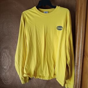 Old Navy Bright Yellow Long Sleeve Crew Tee